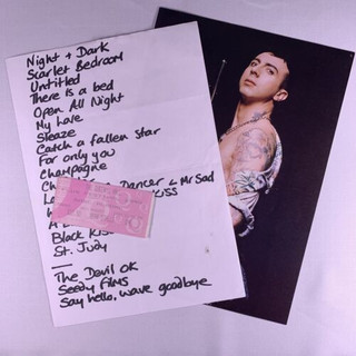 Marc Almond Soft Cell Setlist + Photo + Ticket Original Edinburgh Concert 1999 Front With Setlist